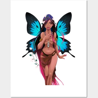 Portrait of a beautiful fairy Posters and Art